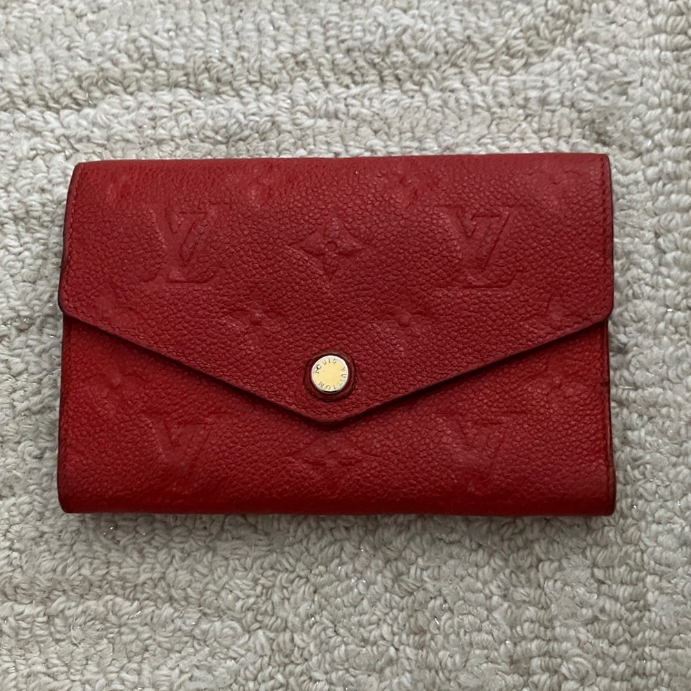 Louis Vuitton Red Women's monogram empreinte Wallet